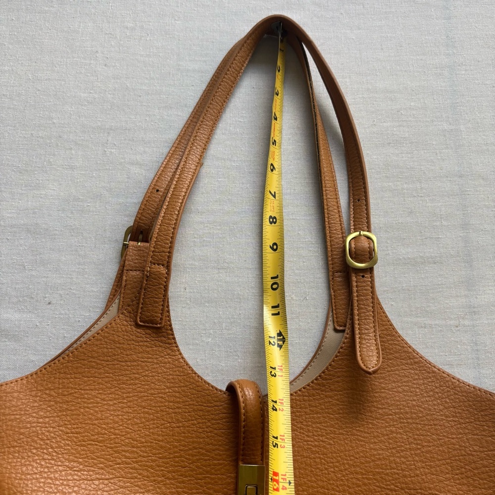 Miztique Isabelle 2-in-1 Camel Vegan Leather Tote | Modern - Picture 11 of 11